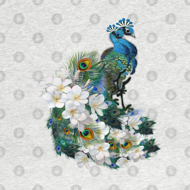 Blue-green Metallic Peacocks by Nadine8May